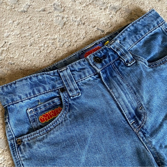 Empyre Vintage Look Cargo Jeans Pants Wide Leg Pockets Medium Wash: 26 - Picture 3 of 13